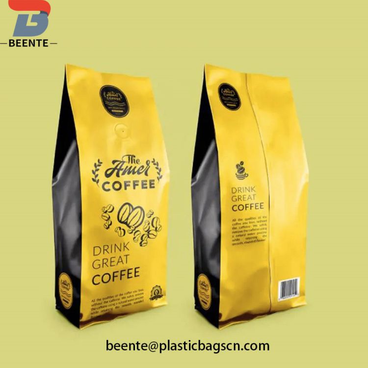 ຂາຍສົ່ງຖົງຫຸ້ມຫໍ່ກາເຟ Aluminum Foil Coffee Bean Packaging Bags